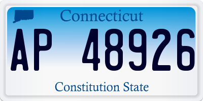 CT license plate AP48926