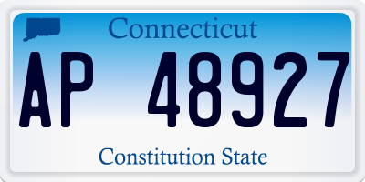 CT license plate AP48927