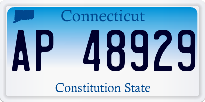 CT license plate AP48929