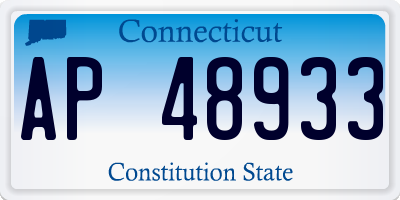 CT license plate AP48933