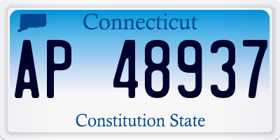 CT license plate AP48937
