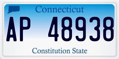 CT license plate AP48938