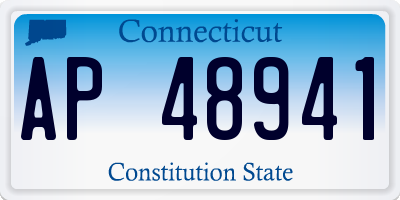 CT license plate AP48941