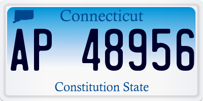 CT license plate AP48956