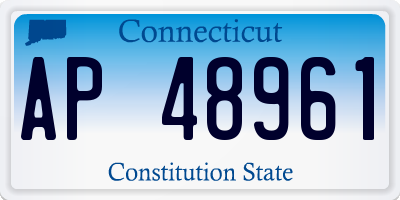 CT license plate AP48961