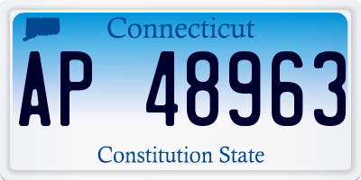 CT license plate AP48963