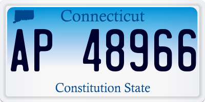 CT license plate AP48966