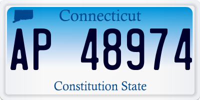 CT license plate AP48974