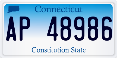 CT license plate AP48986