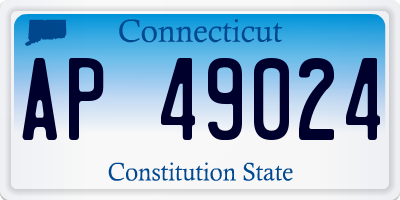 CT license plate AP49024