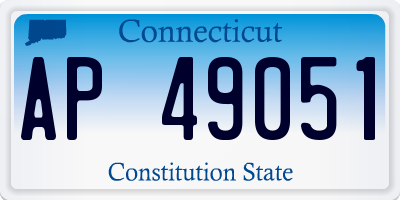 CT license plate AP49051