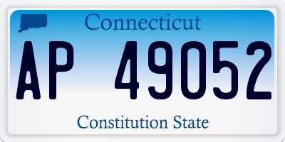 CT license plate AP49052