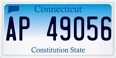 CT license plate AP49056