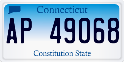 CT license plate AP49068