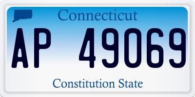 CT license plate AP49069