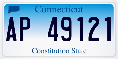 CT license plate AP49121