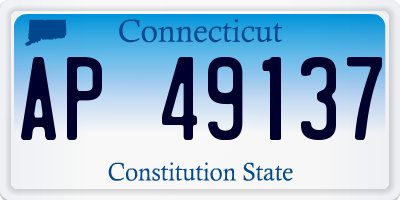 CT license plate AP49137
