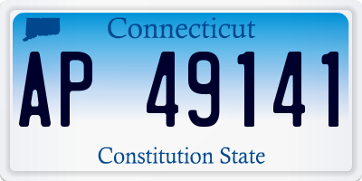 CT license plate AP49141