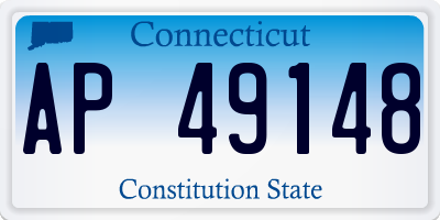 CT license plate AP49148