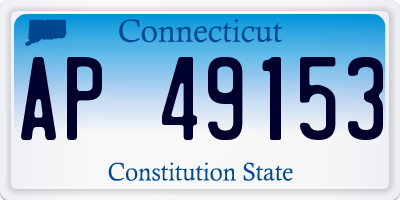 CT license plate AP49153