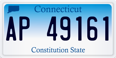 CT license plate AP49161