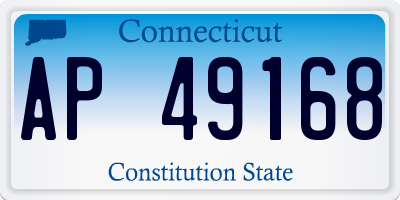 CT license plate AP49168