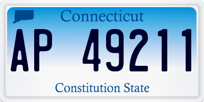 CT license plate AP49211