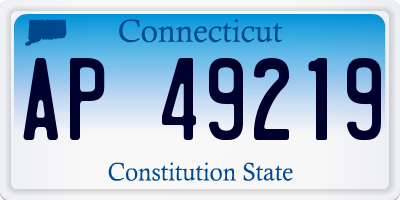 CT license plate AP49219