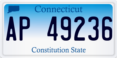CT license plate AP49236