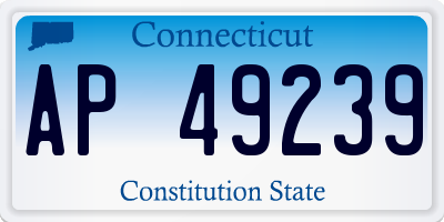 CT license plate AP49239