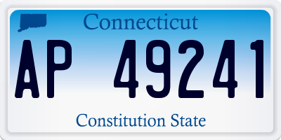 CT license plate AP49241