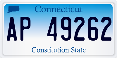 CT license plate AP49262