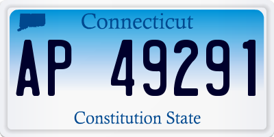 CT license plate AP49291