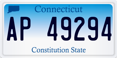 CT license plate AP49294