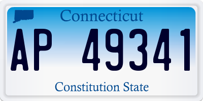 CT license plate AP49341
