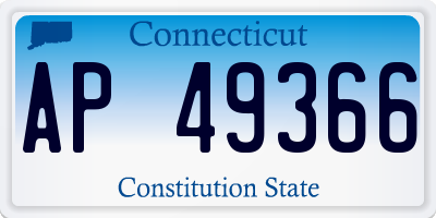 CT license plate AP49366