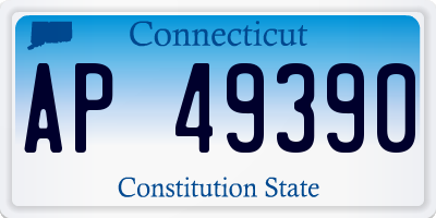 CT license plate AP49390