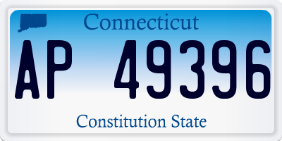 CT license plate AP49396