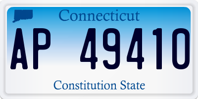 CT license plate AP49410