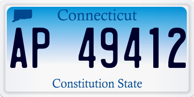 CT license plate AP49412