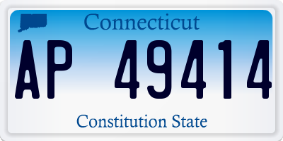 CT license plate AP49414