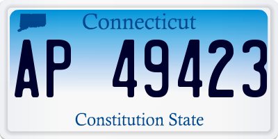 CT license plate AP49423