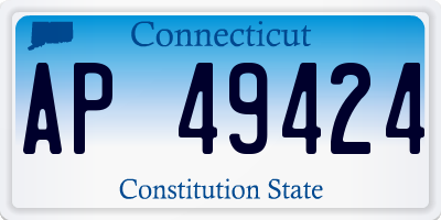 CT license plate AP49424