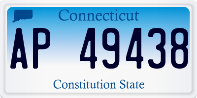 CT license plate AP49438