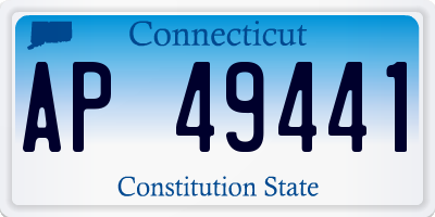 CT license plate AP49441