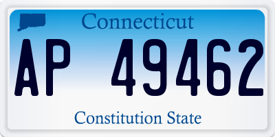 CT license plate AP49462