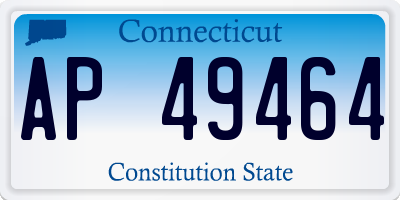 CT license plate AP49464