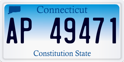 CT license plate AP49471