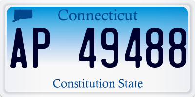CT license plate AP49488
