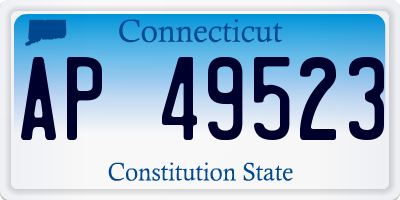 CT license plate AP49523